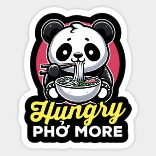 Hungry Pho More Panda Sticker